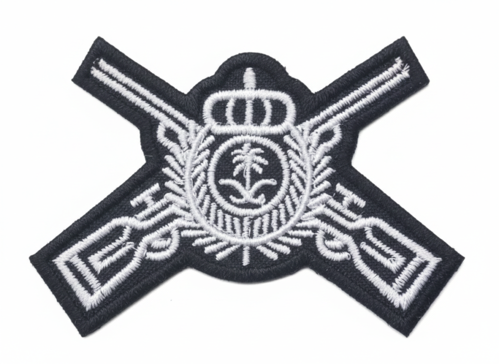 ونق قناصه تطريز ابيض محفور