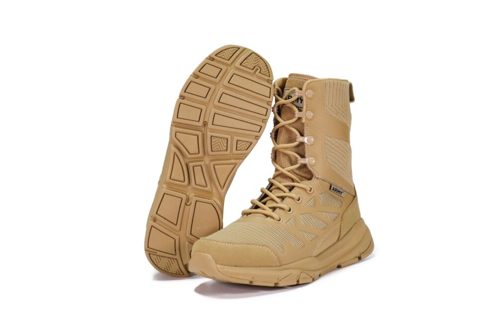 ⁦بسطار ARMY  SKETCHER BOOT (KHAKI 36163)بيج  مزودبدعسه طبيه مريحه للقدمين⁩ - الصورة ⁦4⁩