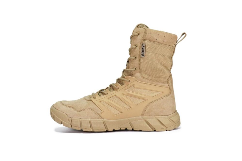 ⁦ARMY  BOOT- (KHAKI 35622)بسطار ارمي بيج مزود بدعسه طبيه مريحه للقدمين⁩ - الصورة ⁦5⁩